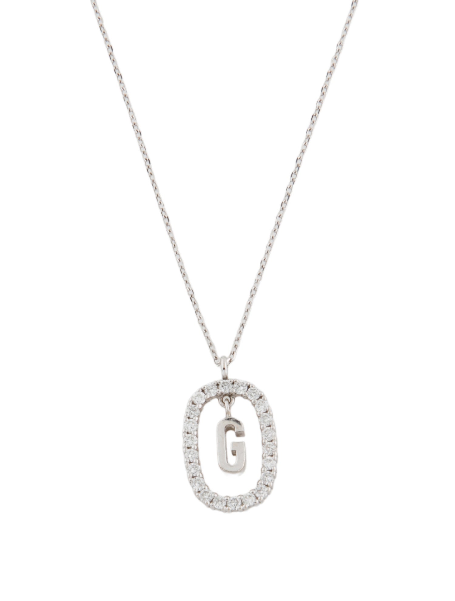 PDPAOLA 18K Lab-Grown Diamond Letter G Pendant Necklace
